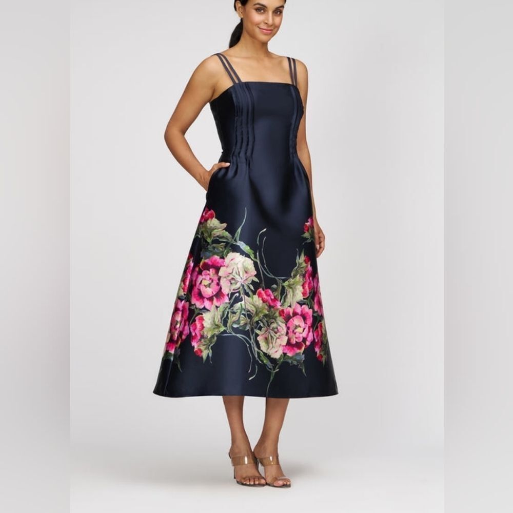 Kay Unger Margot Tea Length Dress - Picture 2 of 16